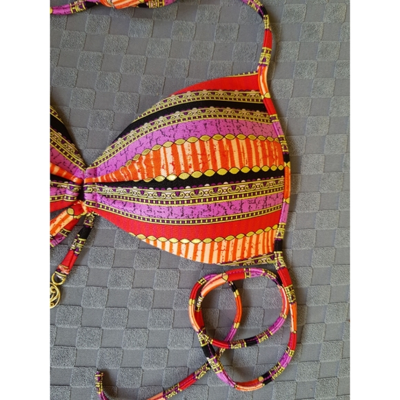 Luli Fama Luxury String Bikini Top Molded Cups - Picture 4 of 11